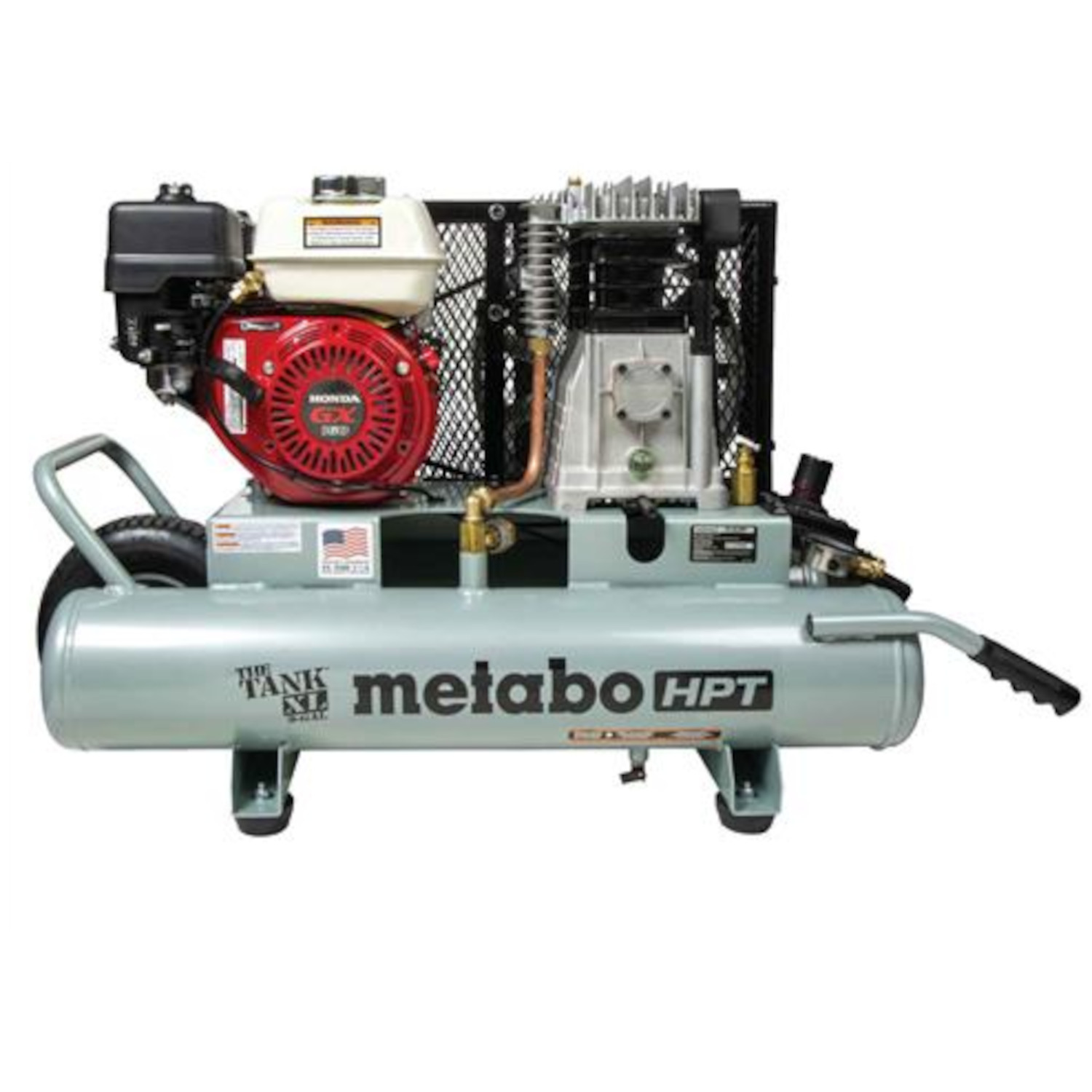 Metabo HPT 9-Gallon Gas Powered Wheelbarrow Air Compressor